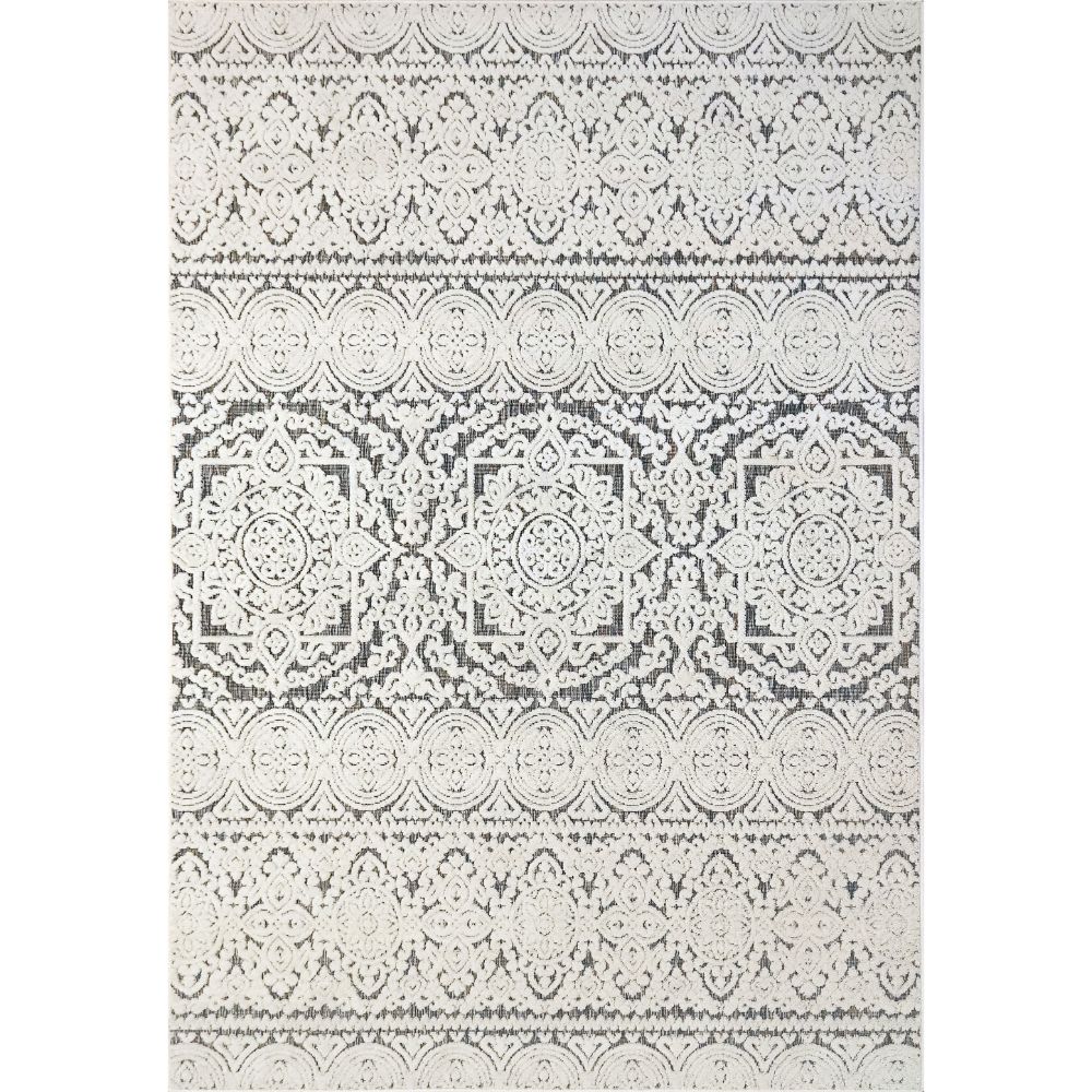 Dynamic Rugs 8146-199 Lotus 7.10 Ft. X 10.10 Ft. Rectangle Rug in Ivory/Multi   